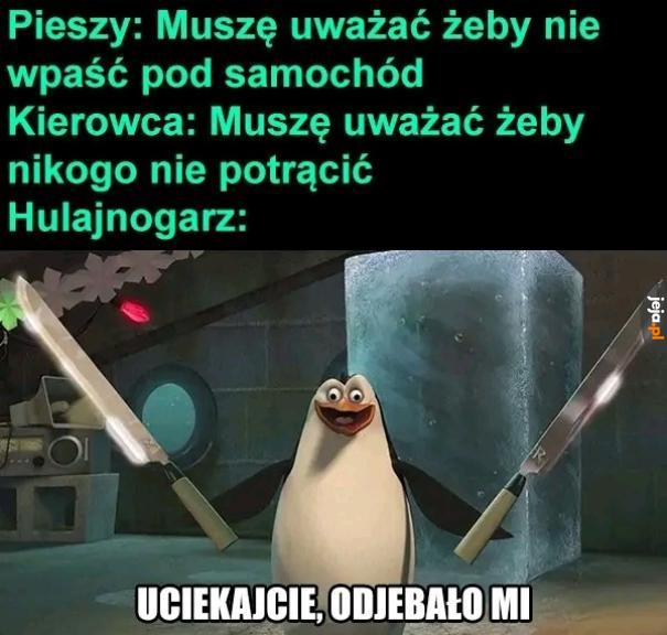 Cała droga ich (do szpitala również)