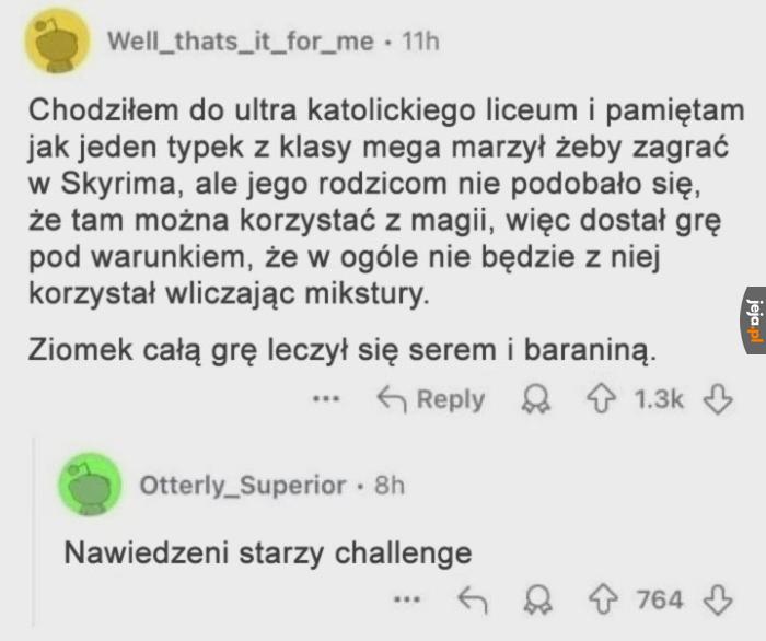 Przeszedłbyś tak Skyrima?