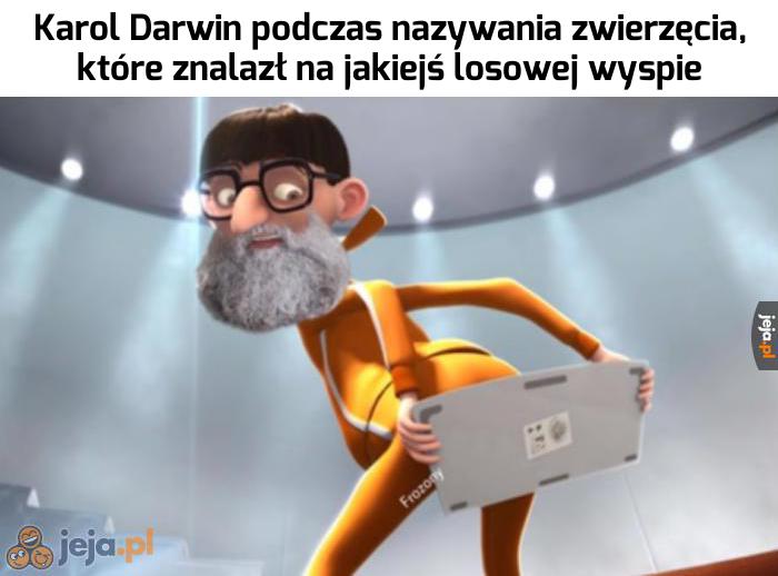 Darwin był człowiekiem nauki!