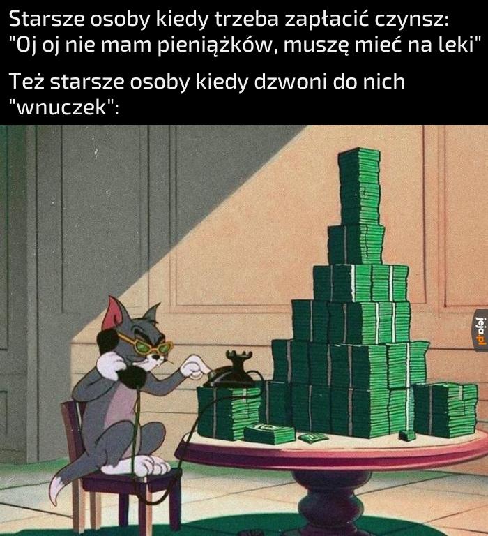 Zawsze mają kasę pod ręką