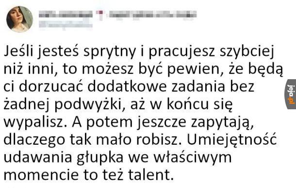 Dosyć ważna umiejętność
