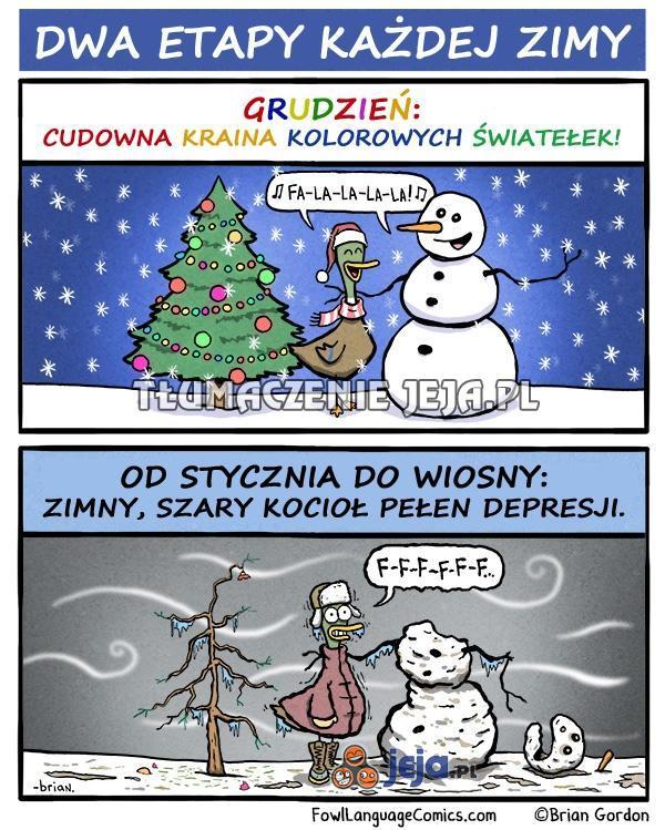 Każda zima ma dwa etapy
