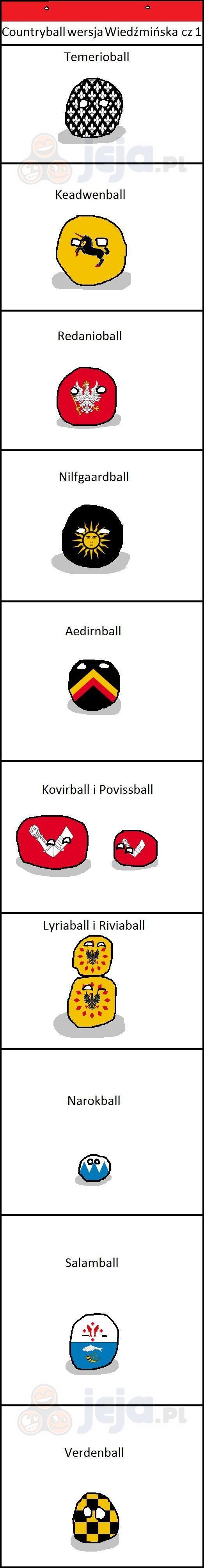 Countryball wersja Wiedźmińska