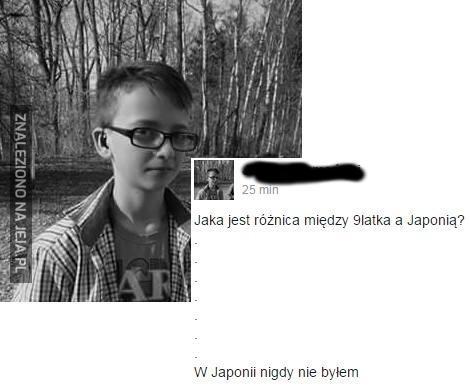 Różnica między 9-latką, a Japonią