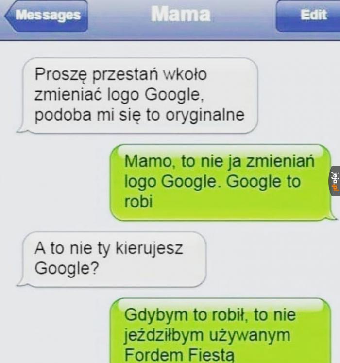 Mój synek pracuje w Google