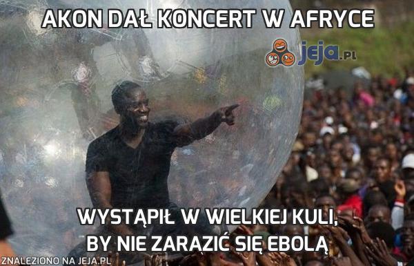 Akon dał koncert w Afryce