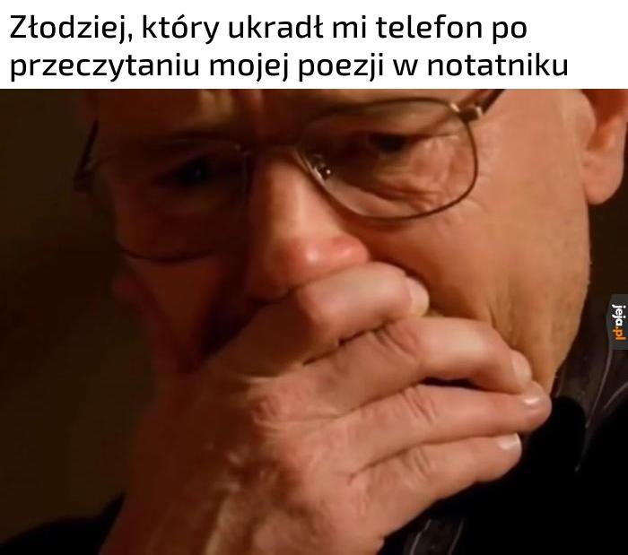 Nie odda, ale przynajmniej się wzruszył