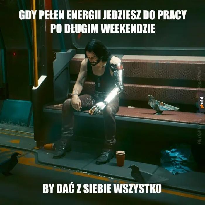 Tryskam energią