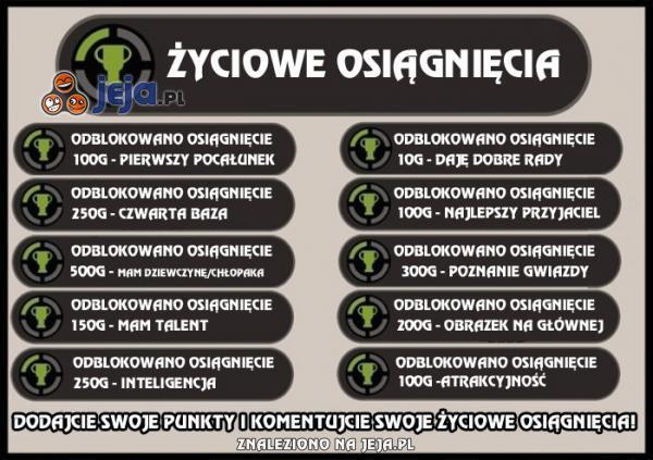 Życiowe osiągnięcia