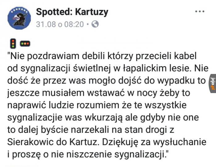 Nie niszczcie sygnalizacji