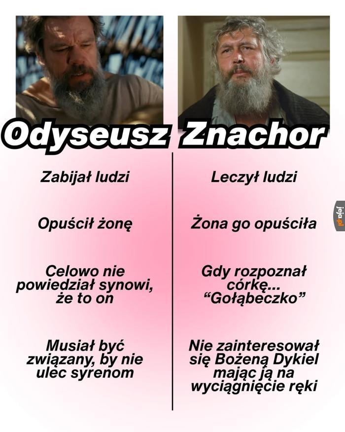 Człowiek z ważnego dzieła kultury i Odyseusz, cześć Odyseusz