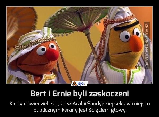 Bert i Ernie byli zaskoczeni