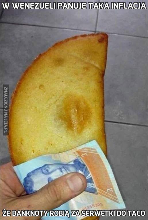 W Wenezueli panuje taka inflacja