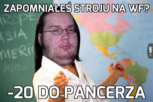 Zapomniałeś stroju na WF?