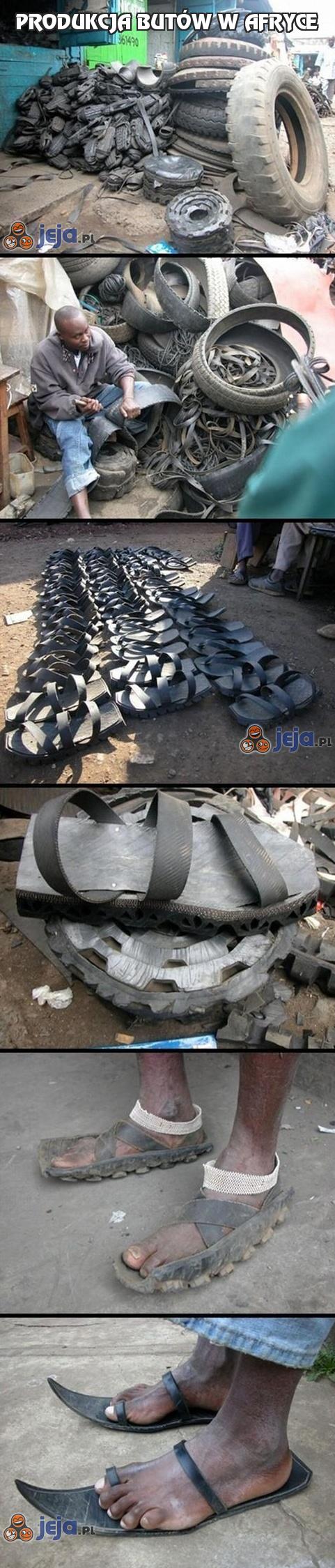 Produkcja butów w Afryce
