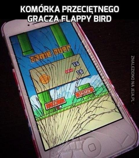 Komórka przeciętnego gracza Flappy Bird
