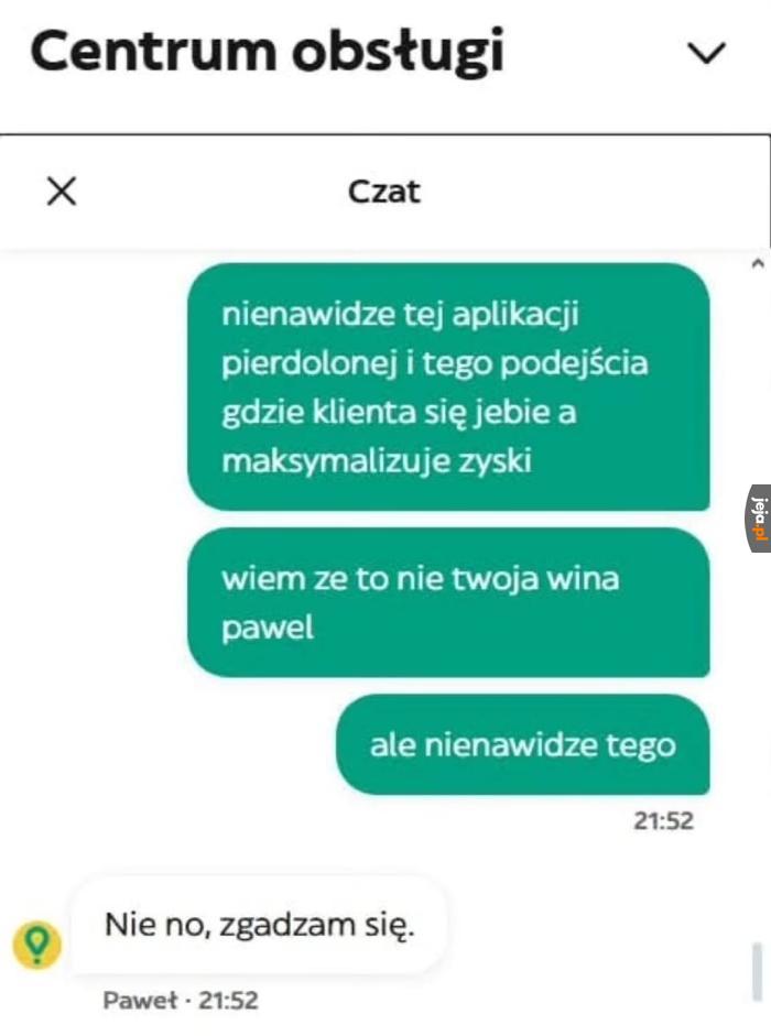 Miło że przyznał rację