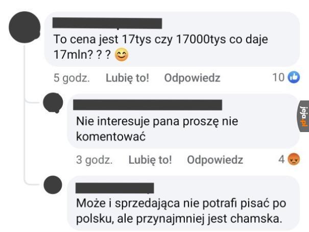 Tytuł też jest chamski