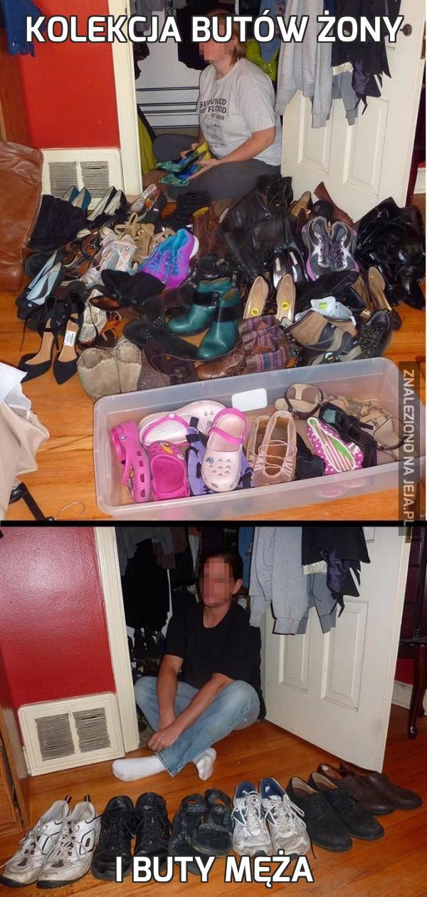 Kolekcja butów żony