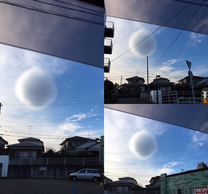 Kulista chmura w Japonii