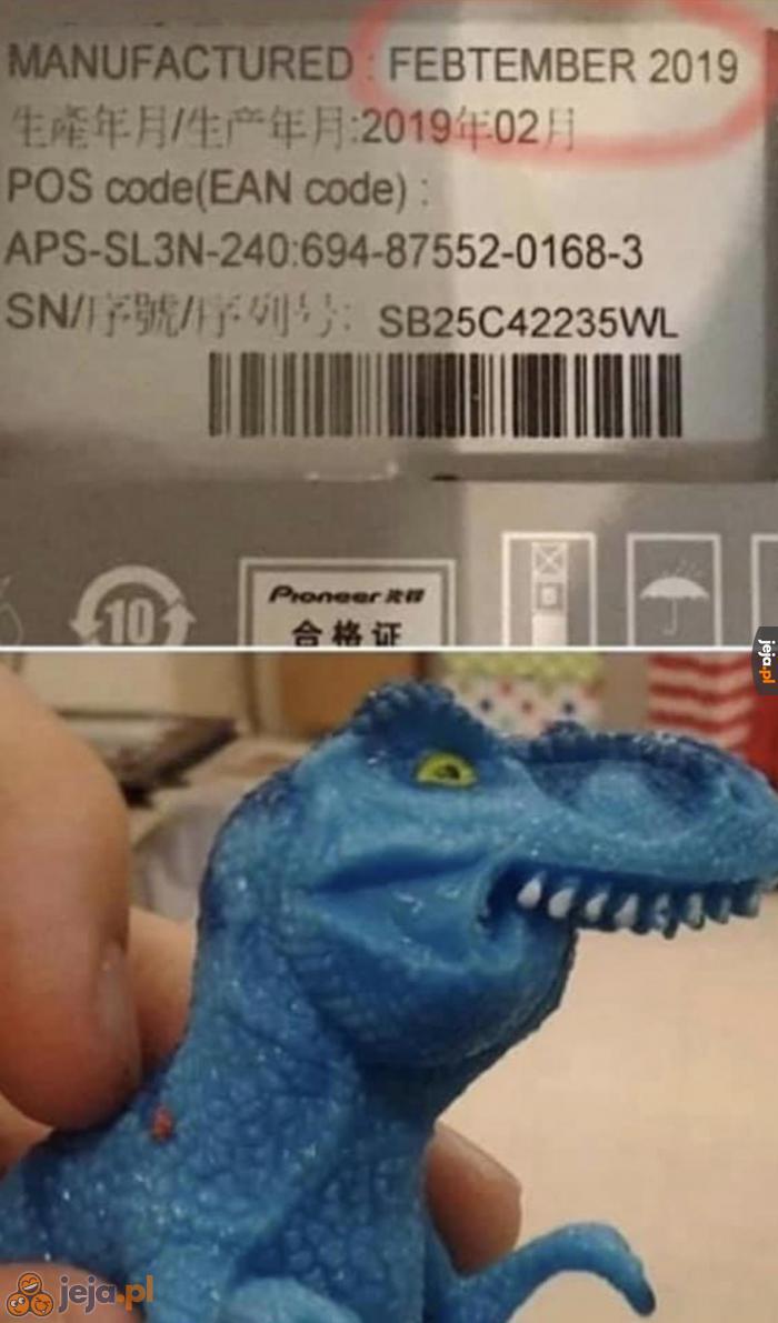 Feplemiący dinozauf