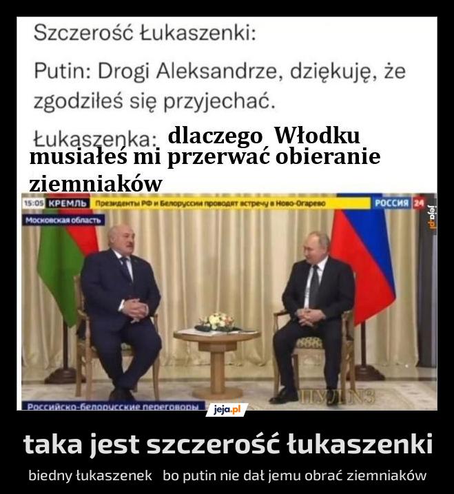 Taka jest szczerość łukaszenki
