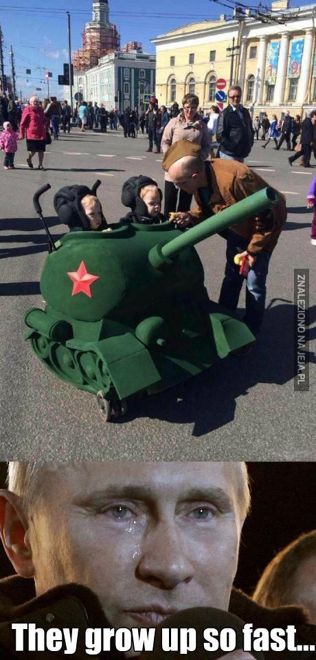 Putin jest dumny z młodych żołnierzy