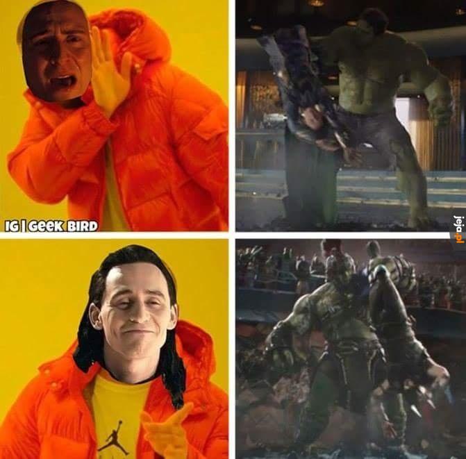 Loki woli, kiedy Hulk masakruje jego brata