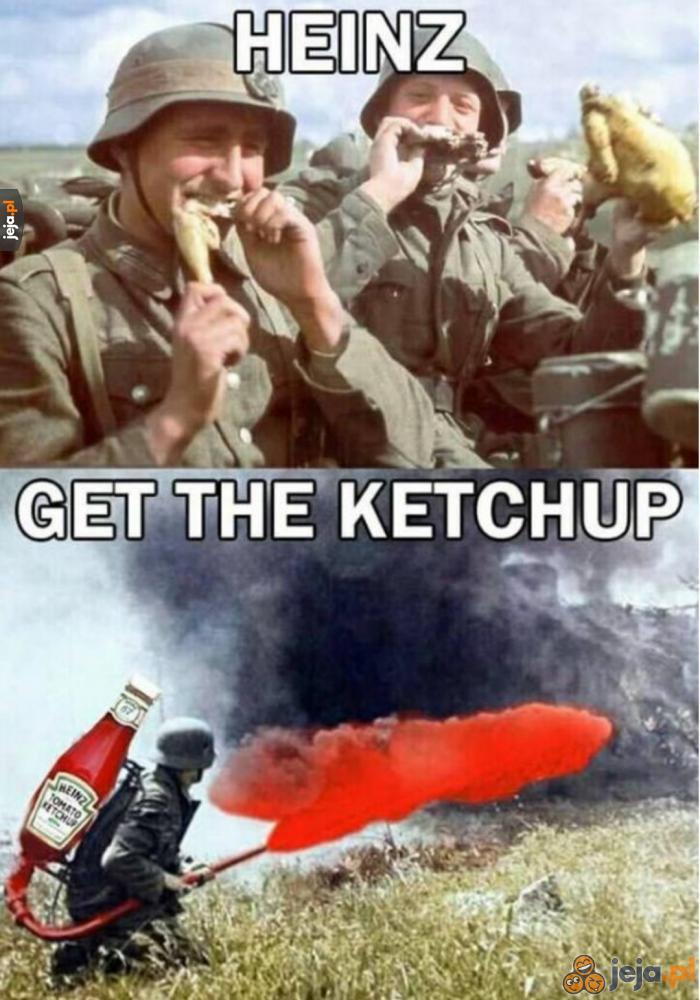 Ein ketchupwerfer bitte!