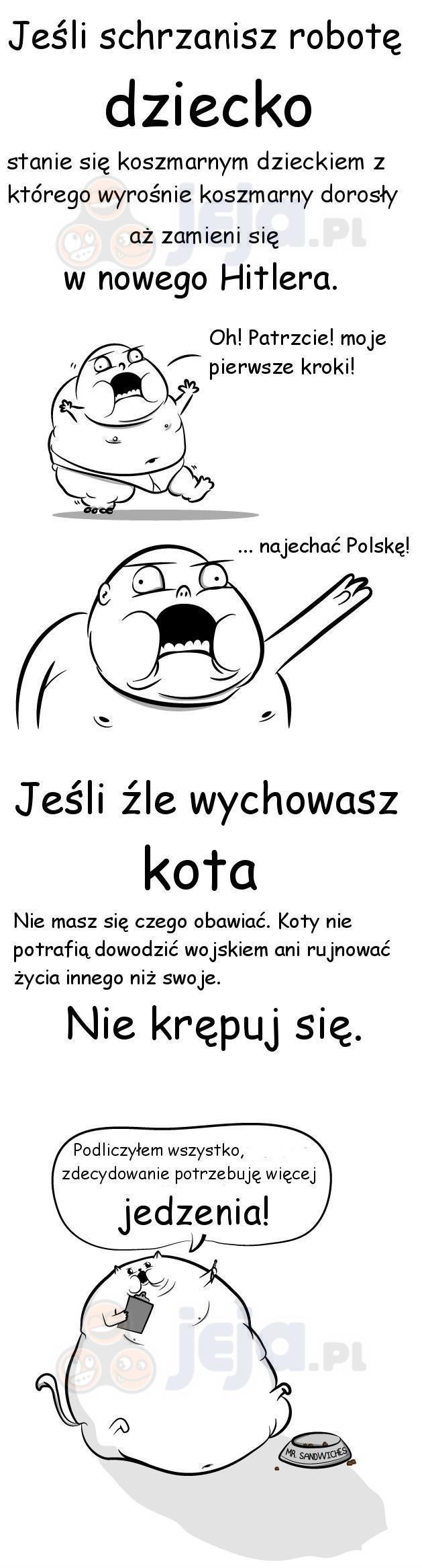 Dziecko kontra kot