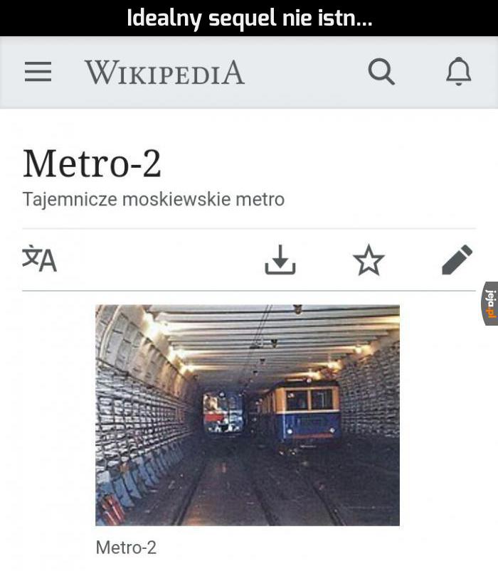 W sowieckiej Rosji nawet metro ma sequel