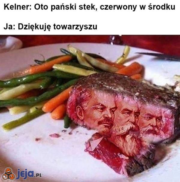 Prawdziwy czerwony stek