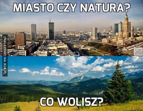 Miasto czy natura?