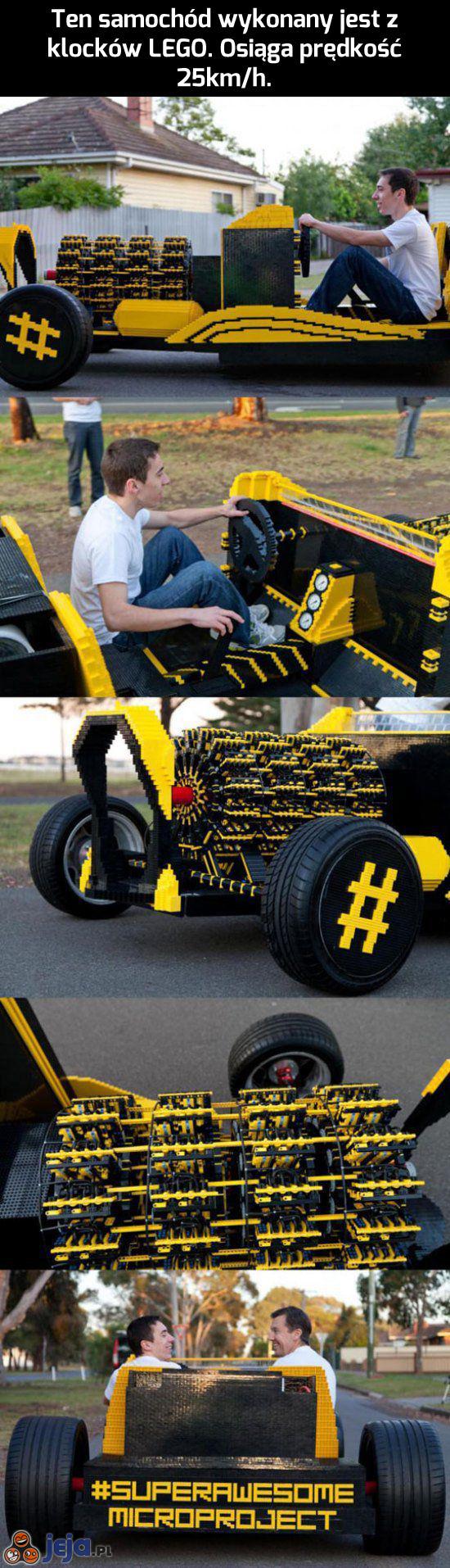 Niezwykły samochód z klocków LEGO