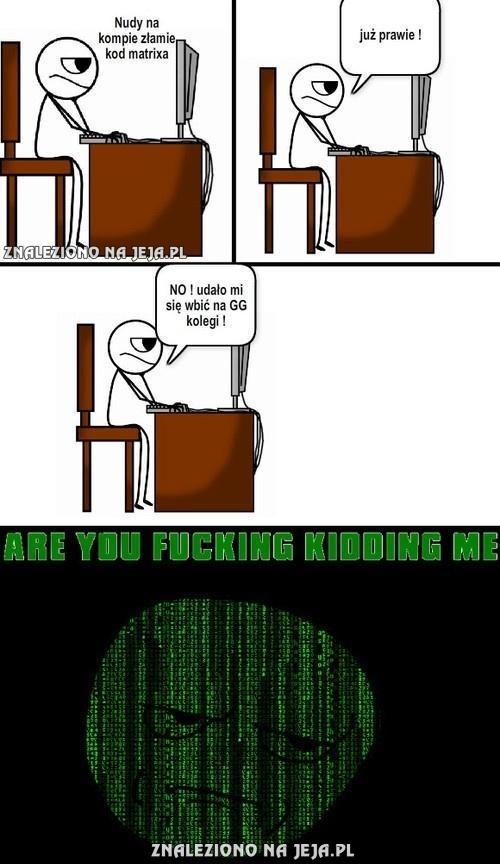 Łamanie kodu do Matrixa