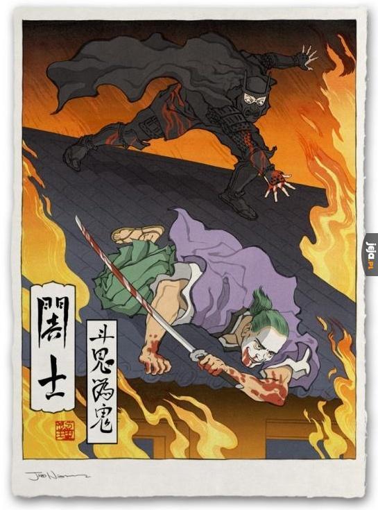 Batman i Joker w japońskiej wersji