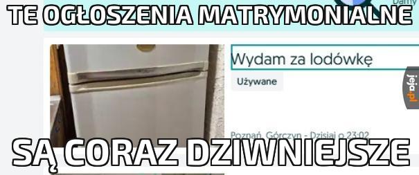 Te ogłoszenia matrymonialne