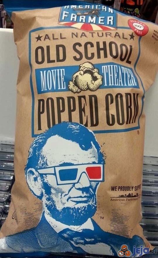 Mogli wybrać innego prezydenta do reklamowania tego popcornu...