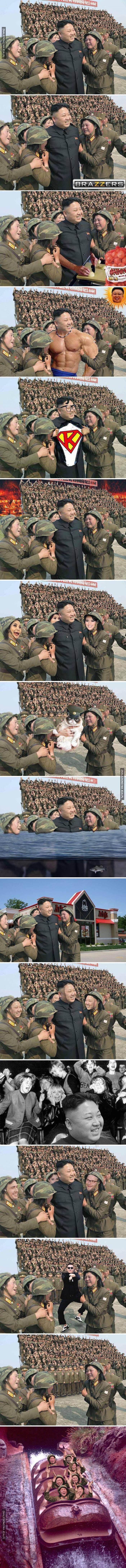 Kim Dzong znowu ofiarą Photoshopa