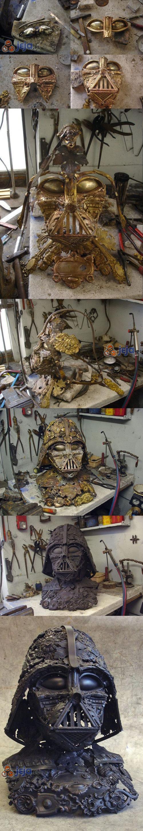 Metalowa rzeźba Vadera