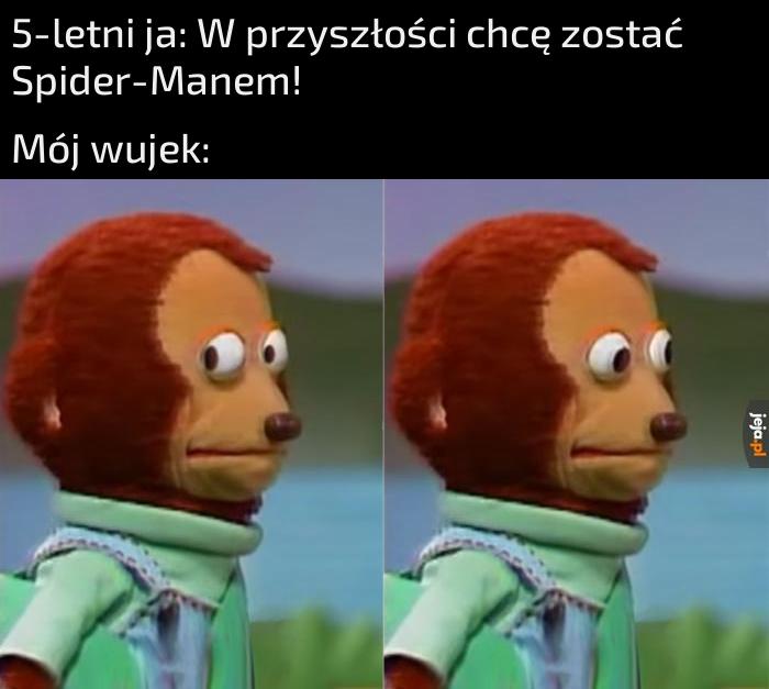 Czemu on się tak dziwnie patrzy?