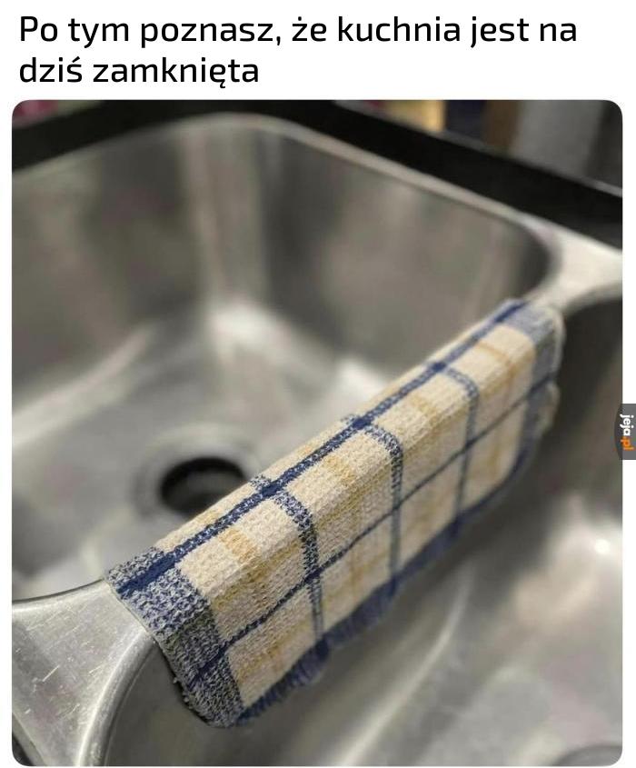 Mama pozmywała i nie życzy sobie garów