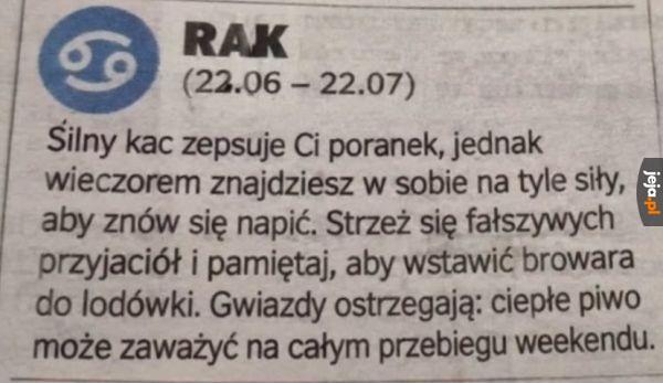 Horoskop dla raka