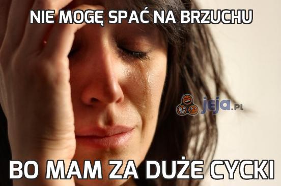 Nie mogę spać na brzuchu