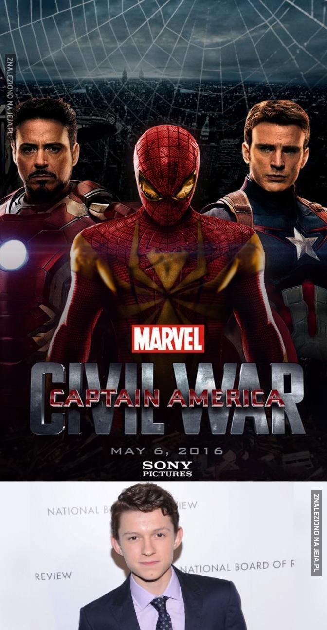 Spiderman wystąpi z Iron Manem i Kapitanem