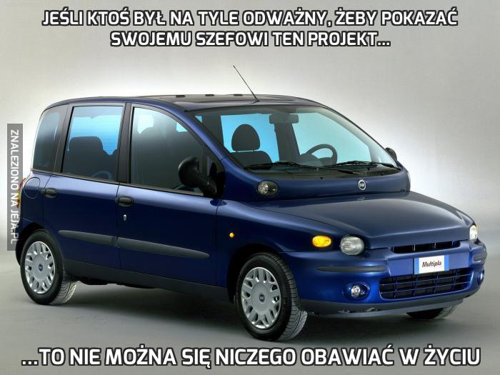 Jeśli ktoś był na tyle odważny, żeby pokazać swojemu szefowi ten projekt...