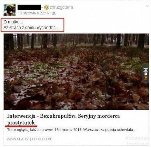 Sama się wkopała