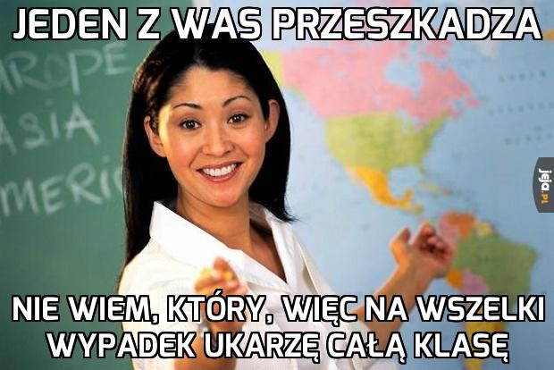 Jeden z was przeszkadza