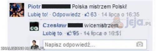 Polska mistrzem Polski!