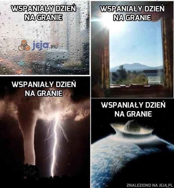 Wspaniały dzień na granie